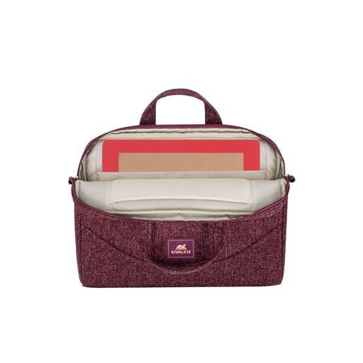 Notebook táska, 14", RIVACASE "Anvik 7921", burgundi vörös