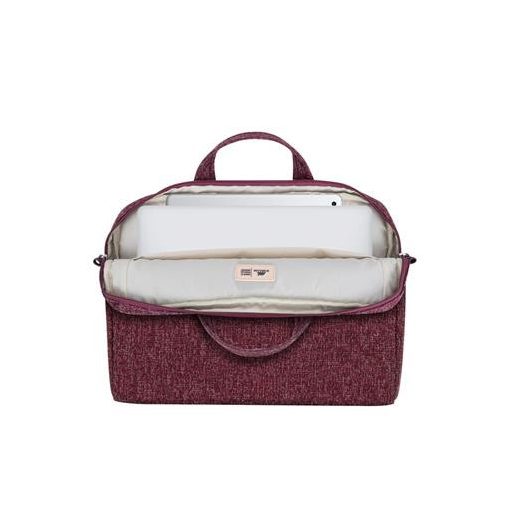 Notebook táska, 14", RIVACASE "Anvik 7921", burgundi vörös