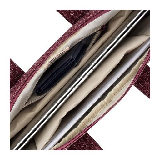 Notebook táska, 14", RIVACASE "Anvik 7921", burgundi vörös