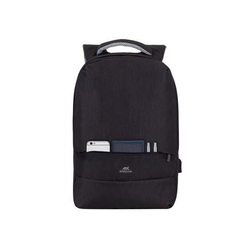 Notebook hátizsák, 15,6", vezeték nélküli egérrel, RIVACASE "Prater 7563", fekete