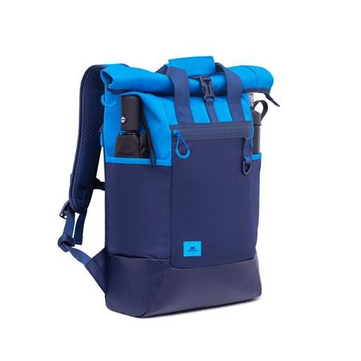 Notebook hátizsák, 15,6", rolltop, 25L, RIVACASE "5321 Dijon", kék
