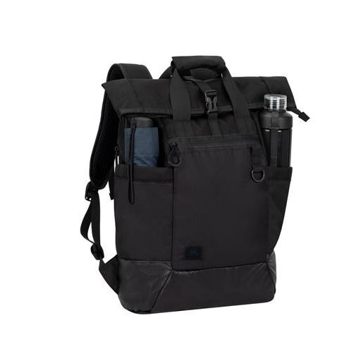 Notebook hátizsák, 15,6", rolltop, 25L, RIVACASE "5321 Dijon", fekete
