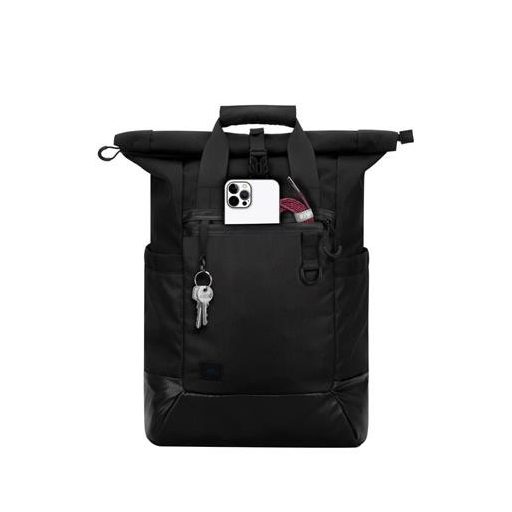 Notebook hátizsák, 15,6", rolltop, 25L, RIVACASE "5321 Dijon", fekete