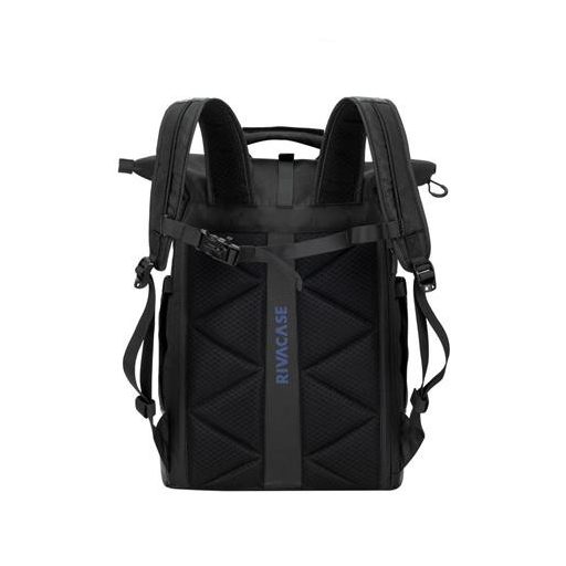 Notebook hátizsák, 15,6", rolltop, 25L, RIVACASE "5321 Dijon", fekete