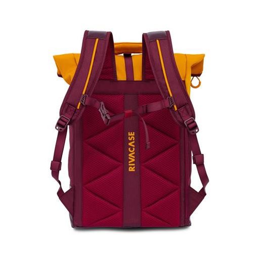 Notebook hátizsák, 15,6", rolltop, 25L, RIVACASE "5321 Dijon", bordó