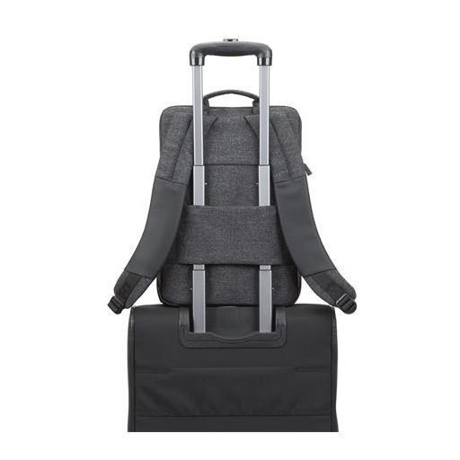 Notebook hátizsák, 15,6", MacBook Pro és Ultrabook, RIVACASE "Lantau 8861", sötétszürke