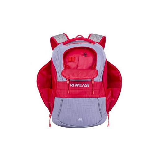 Notebook hátizsák, 15,6", 20L, RIVACASE "5225 Mercantour", szürke-piros