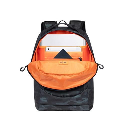 Notebook hátizsák, 15,6", 28L, RIVACASE "7631 Sherwood Navy Camo", fekete-terepminta