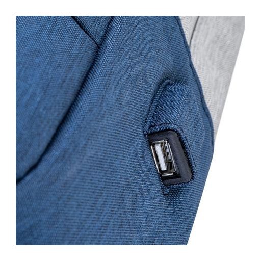 Notebook hátizsák, 15,6", RIVACASE "Prater 7562", szürke-kék