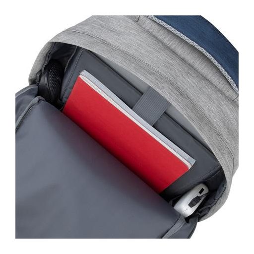 Notebook hátizsák, 15,6", RIVACASE "Prater 7562", szürke-kék