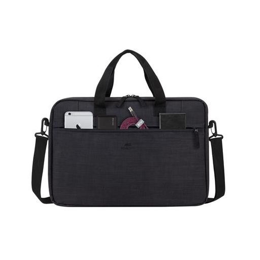 Notebook táska, 15,6", vezeték nélküli egérrel, RIVACASE "Regent 8038", fekete
