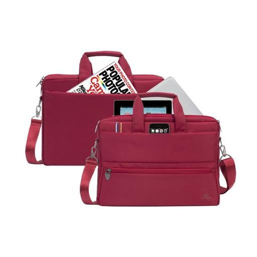 Notebook táska, 15,6", RIVACASE "Tiergarten 8630", piros