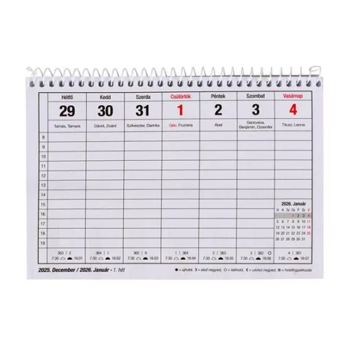 Naptár, asztali, 23TA, VICTORIA OFFICE (2027 évi)