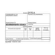   Nyomtatvány, készpénzfizetési számlatömb, egy ÁFÁs, 50x3, A6, fekvő, VICTORIA PAPER, "B.13-372", 20 tömb/csomag