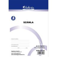   Nyomtatvány, számlatömb, egy ÁFÁs, 50x3, A5, VICTORIA PAPER, "B.13-374", 10 tömb/csomag