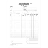   Nyomtatvány, kiküldetési rendelvény (belföldi), 25x2, A4, VICTORIA PAPER "B.18-73", 10 tömb/csomag