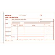   Nyomtatvány, bevételi pénztárbizonylat, 25x3, VICTORIA PAPER "B.318-102", 10 tömb/csomag