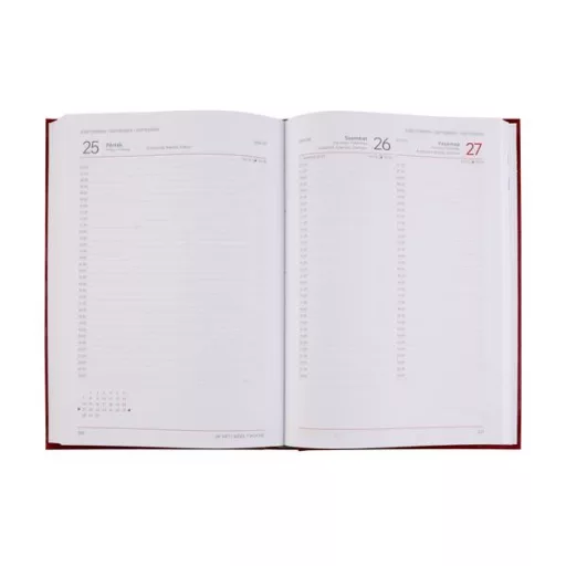 Naptár, tervező, A5, napi, VICTORIA OFFICE "Chrono", fekete (2027 évi)