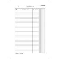   Nyomtatvány, felmérési napló, 25x5, A4, VICTORIA PAPER "D.7570-104", 10 tömb/csomag