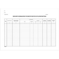   Nyomtatvány, szigorú számadású nyomtatványok nyilvántartása, 25 lap, A4, VICTORIA PAPER, 10 tömb/csomag