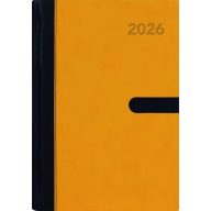   Naptár, tervező, A5, napi, DAYLINER "Winner", sárga