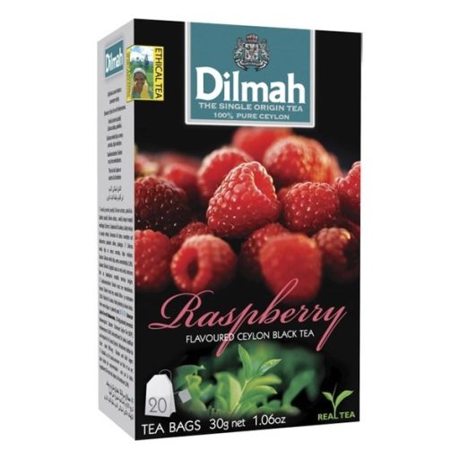 Fekete tea DILMAH Raspberry 20*1,5g /12/