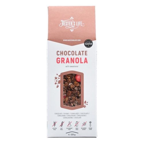 Granola HESTER?S Chocolate csokoládés-epres 320 g