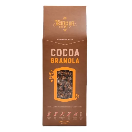 Granola HESTER'S Cocoa kakaós 320 g