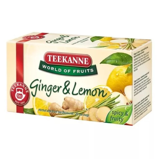 Gyümölcstea TEEKANNE World of Fruits gyömbér-citrom 20*2,5g /12/