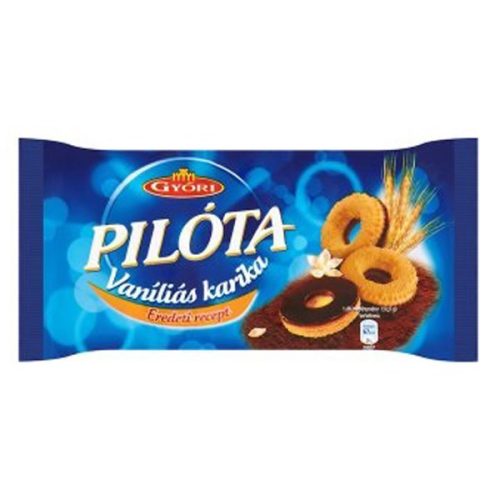 Keksz GYŐRI PILÓTA vaníliás karika étbevonóval 300 g