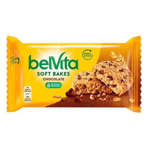 Keksz BELVITA Jó Reggelt! Softy csokoládé darabokkal 50 g