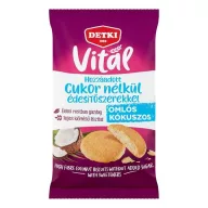   Keksz DETKI Édes kókuszos keksz hozzáadott cukor nélkül, édesítőszerekkel 180g /21/