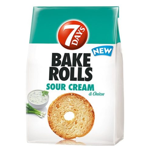 Kétszersült kenyérkarika TUC Bake Rolls hagymás tejfölös 80 g
