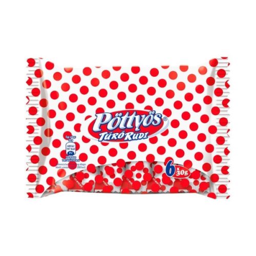Tejdesszert Pöttyös Rudi 6*30g natúr étbevonóval