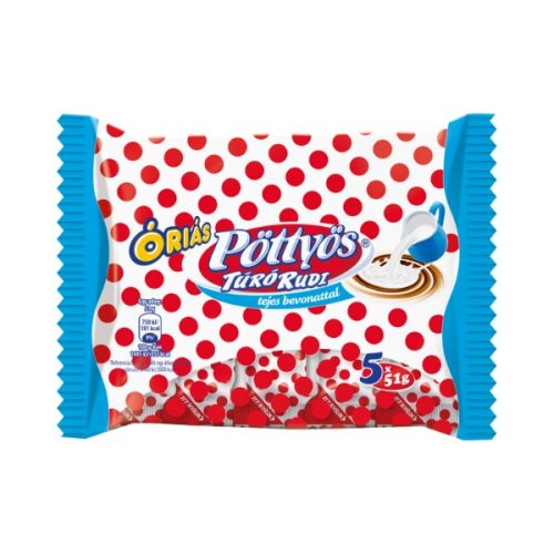 Tejdesszert Pöttyös Óriás Rudi 5x51g tejbevonó