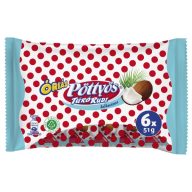   Tejdesszert Pöttyös Óriás Rudi 6*51g kókusz tejbevonattal