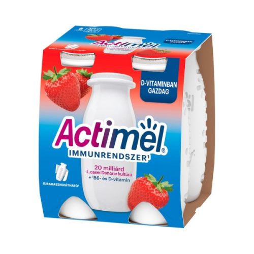 Ivójoghurt Actimel eper 4*100g