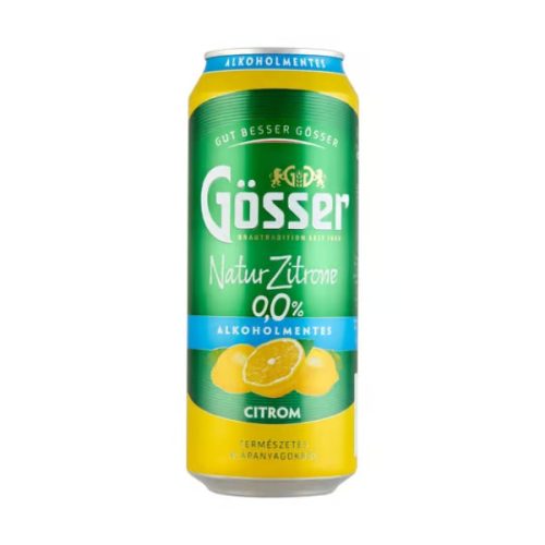 Sör GÖSSER Natur Zitrone 0.0% CITROM 0.5 L DOB (DRS)