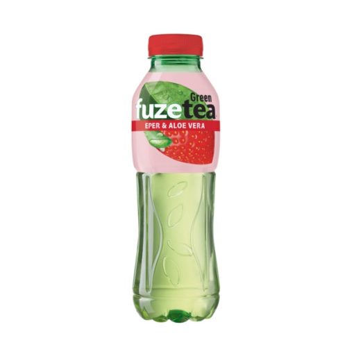 Üdítőital FUZETEA Eper-Aloevera Zöldtea 0,5 L (DRS)