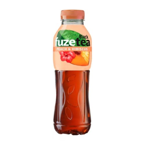 Üdítőital FUZETEA Barack-Hibiszkusz Feketetea 0,5 L (DRS)