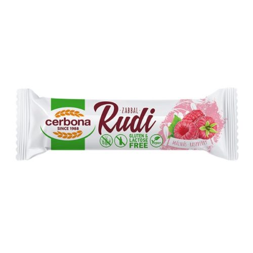 Zabrudi Cerbona Rudi zabbal málnás töltelékkel laktóz és gluténmentes 30g