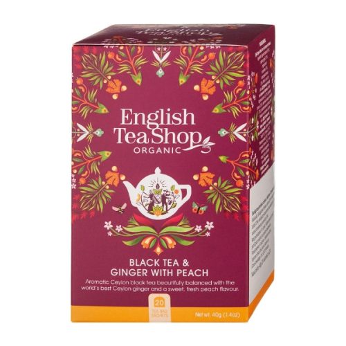 Tea English Tea Shop - Gyömbér & Barack bio tea (20 filter, 40g)