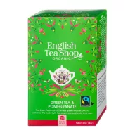   Tea ENGLISH TEA SHOP Zöldtea Gránátalmás, filteres (20 filter, 40g) /6/