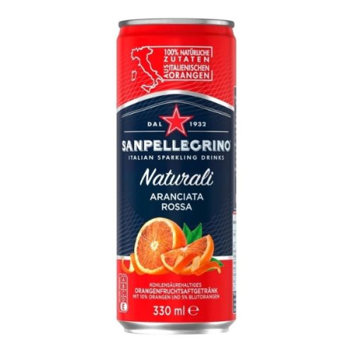 Üdítőital SAN PELLEGRINO Aranciata Rossa 0,33L DRS
