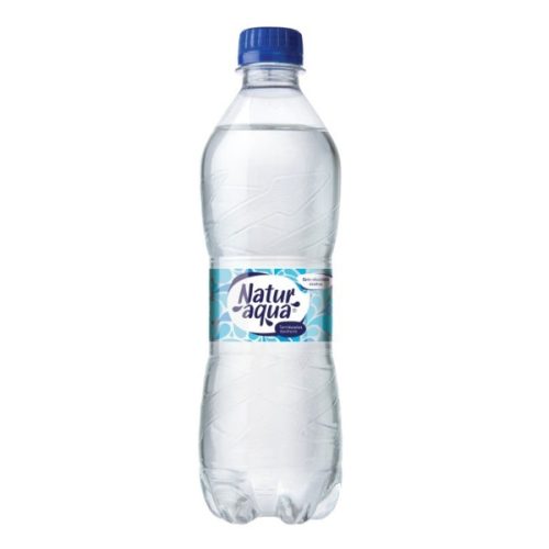 Ásványvíz NATURAQUA szénsavas 0,5L (DRS)