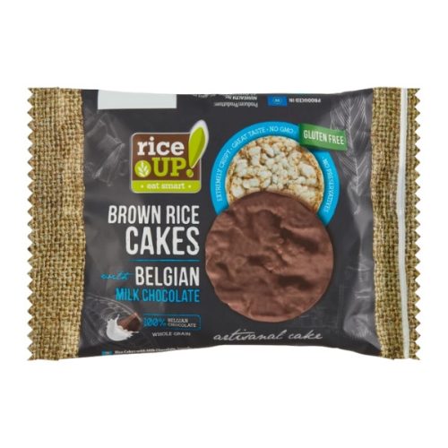 Rizsszelet RICE UP puffasztott, tejcsokoládéval bevont korong 30g