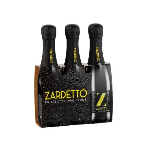 Pezsgő Zardetto Prosecco DOC Brut "Black/Yellow Label" (3x0,2 l)