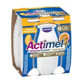 Ivójoghurt Actimel+ Triple Action barack-maracuja 4*100g