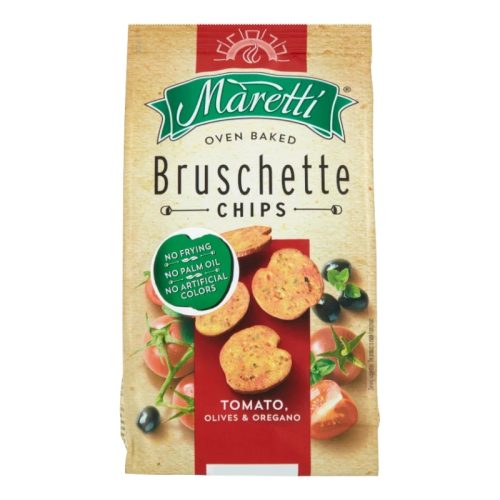 Kétszersült kenyérkarika MARETTI Bruschette Paradicsom, oliva, oregánó 70g
