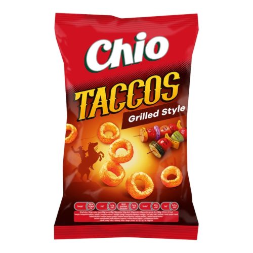 Chips CHIO Taccos grill ízesítésű 65g